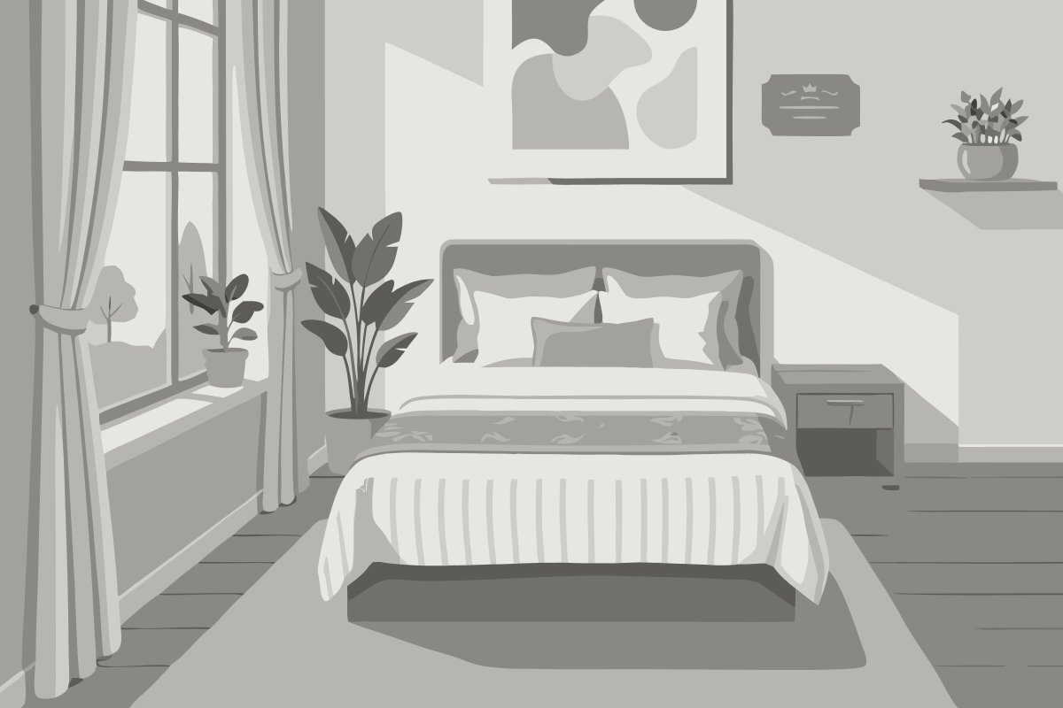 Doppel-/Zweibettzimmer mit Gemeinschaftsbad
